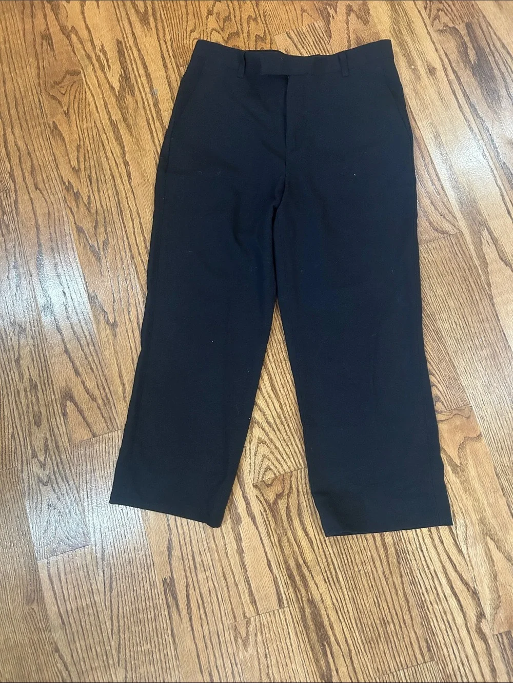 Kids Black Dress Pants — Classic Straight Fit
